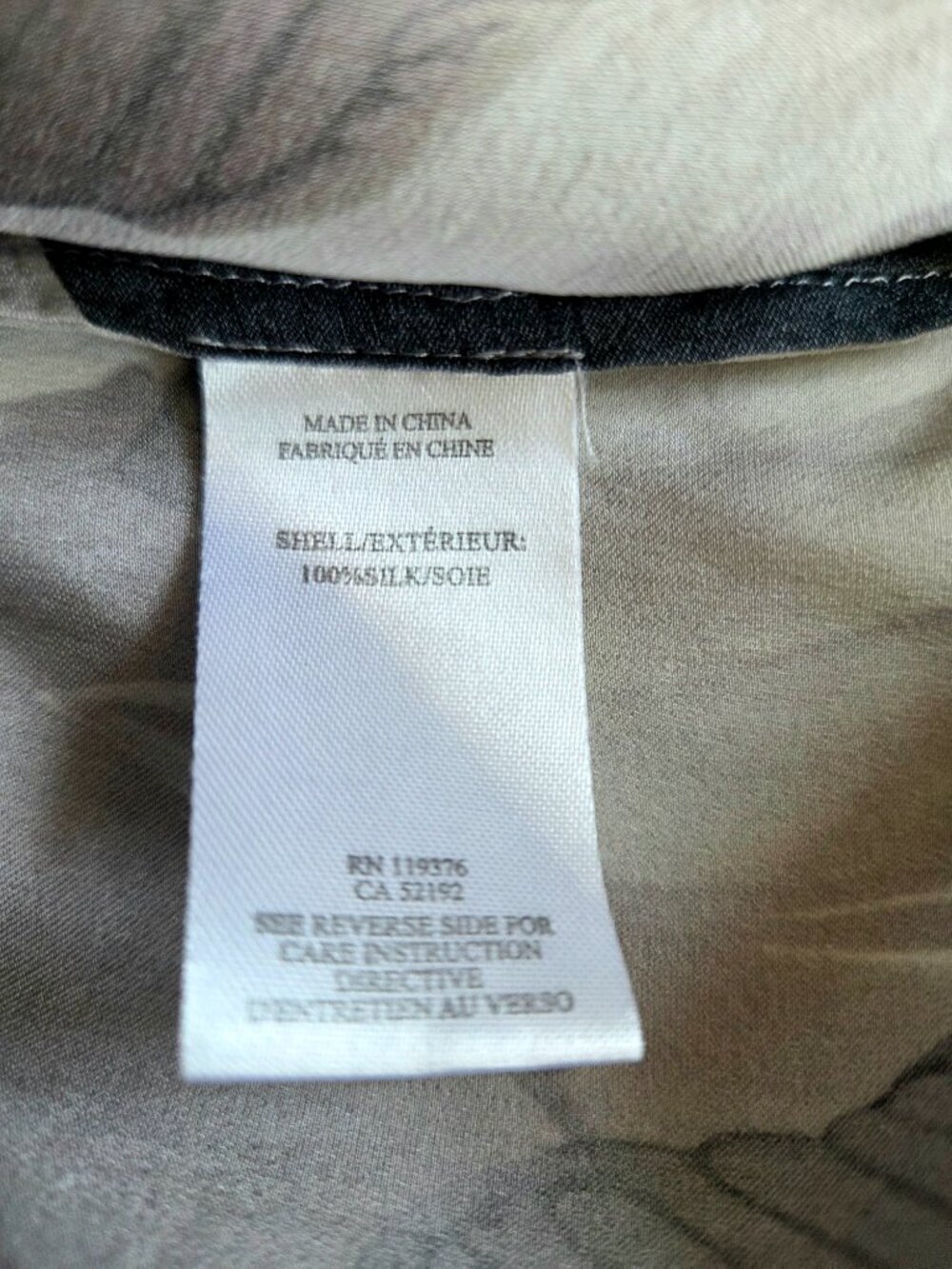 Helmut Lang 100% Silk Abstract Design Black White V-Neck Sleeveless Top AS IS - Picture 5 of 8